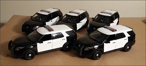 Pursuit Diecast Custom Model Police & Trooper Cars